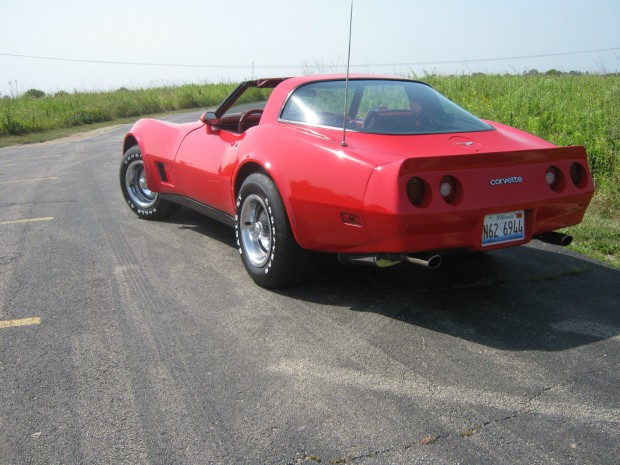 1979 Red Corvette with 1980 Front end and Rear Bumper-12