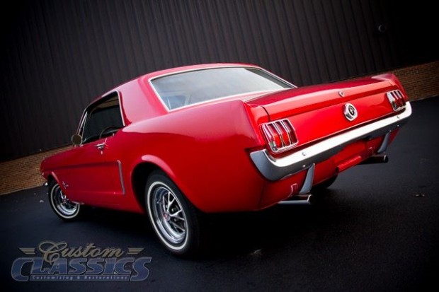 1965 Ford Mustang, C-code 289 200hp 4-speed, Poppy Red, 289 Badge12