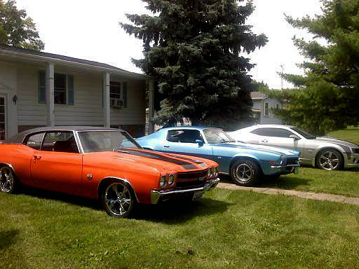 Front Yard Full Of Chevy Muscle! By Rick Lindsey