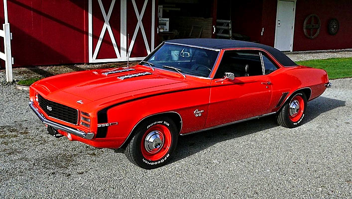 1969 Chevrolet Camaro SS RS, 396/350 hp. - Muscle Car