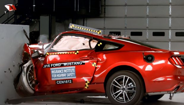 muscle car crash test