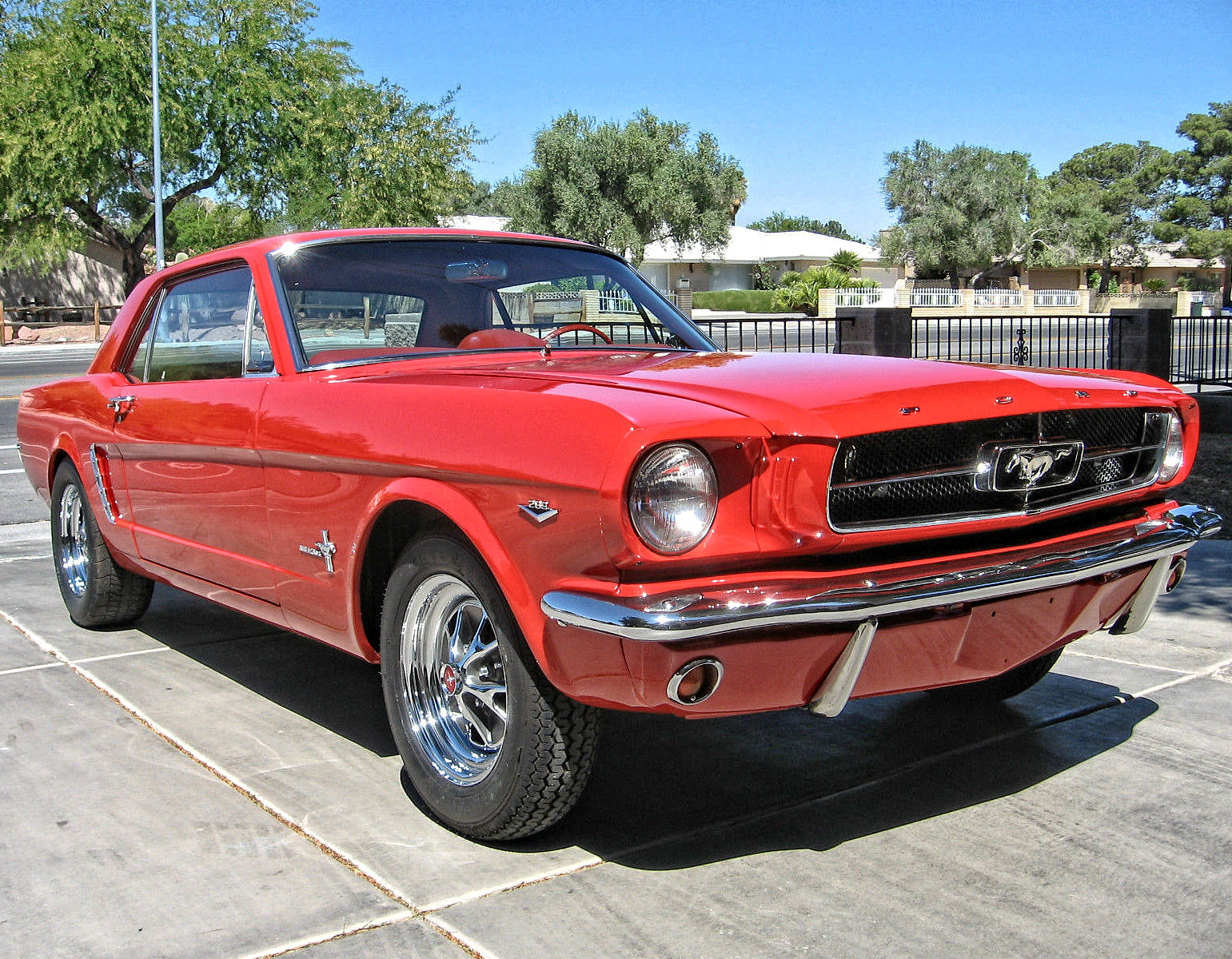 1965 Ford Mustang Red Coupe A code5