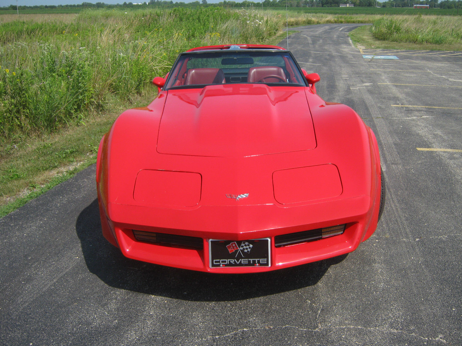 1979 Red Corvette with 1980 Front end and Rear Bumper2