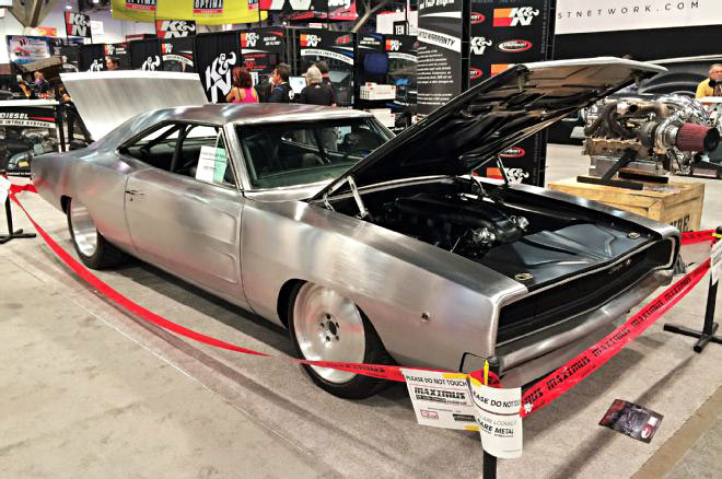 1968 All Aluminum SEMA 2014 Dodge Charger, 2,000hp from the 9.4L Hemi Nelson twin turbo, 8 second ¼ mile, 200mph